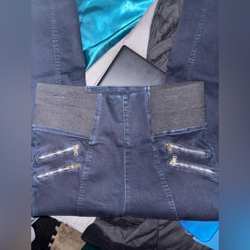 GBG Los Angeles Black Denim Patchwork